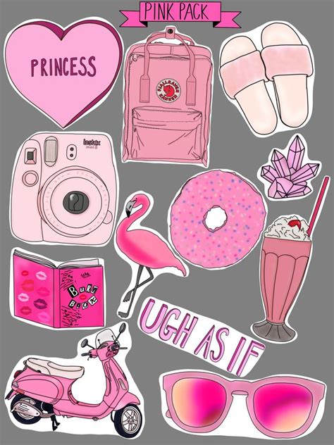 tumblr pink stickers|tumblr stickers for women.